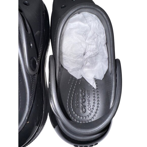 Crocs Classic Mega Crush Clog Unisex M5/W7 Black Lightweight Durable Platform Sh - Picture 12 of 15